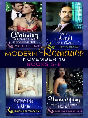 cover image of Modern Romance November 2016 Books 5-8